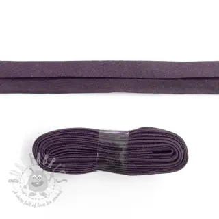 Obrobljeni trak bombaž - 3 m violet