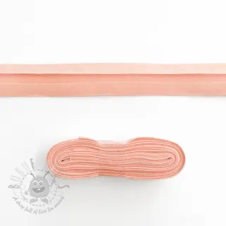 Obrobljeni trak bombaž - 3 m salmon