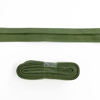 Poševni trak bombaž - 3 m olive green