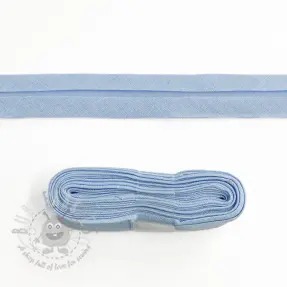 Poševni trak bombaž - 3 m old blue