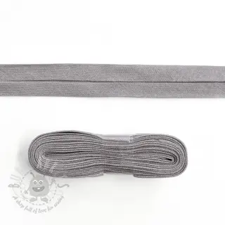 Poševni trak bombaž - 3 m light grey