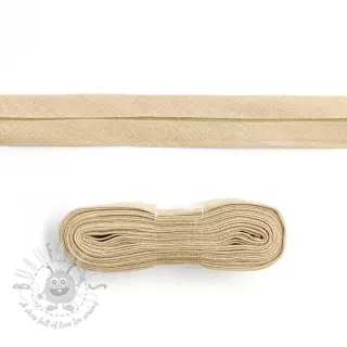 Poševni trak bombaž - 3 m light sand