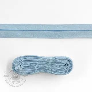 Poševni trak bombaž - 3 m light blue