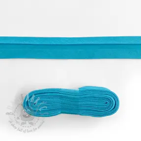 Poševni trak bombaž - 3 m aqua