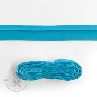 Poševni trak bombaž - 3 m aqua
