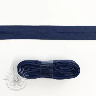 Poševni trak bombaž - 3 m dark blue
