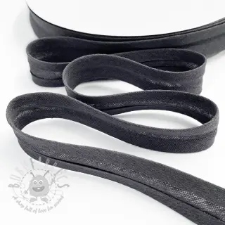 Obrobljeni trak dvojna gaza dark grey