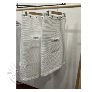 Bombažni vafel tkanja white