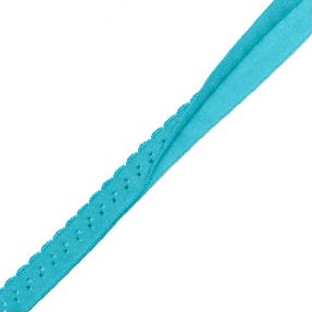 Obrobljena elastika 12 mm LUXURY ocean blue