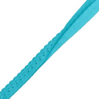 Obrobljena elastika 12 mm LUXURY ocean blue