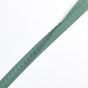 Obrobljena elastika 12 mm LUXURY dark old green