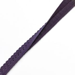 Obrobljena elastika 12 mm LUXURY violet