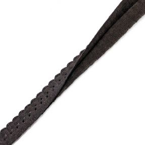 Obrobljena elastika 12 mm LUXURY mocha