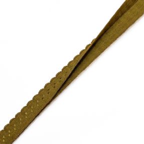 Obrobljena elastika 12 mm LUXURY golden brown