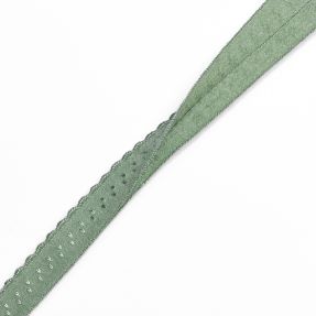 Poševna elastika 12 mm LUXURY old green