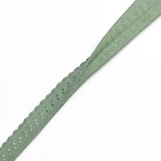 Poševna elastika 12 mm LUXURY old green