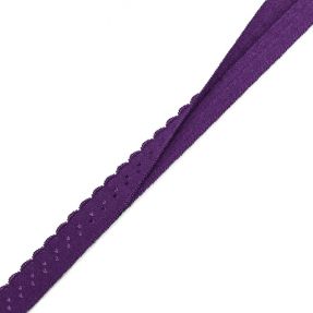 Obrobljena elastika 12 mm LUXURY purple