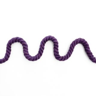 Bombažna vrvica 8 mm purple
