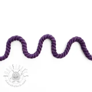 Bombažna vrvica 8 mm purple