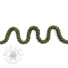 Bombažna vrvica 8 mm army
