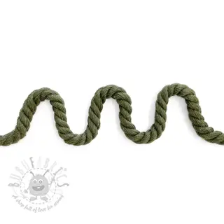 Bombažna vrvica 8 mm army