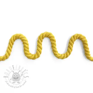 Bombažna vrvica 8 mm yellow