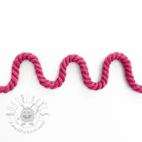 Bombažna vrvica 8 mm fuchsia