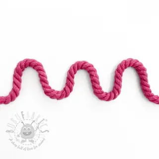 Bombažna vrvica 8 mm fuchsia