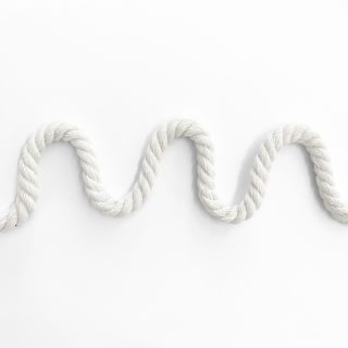 Bombažna vrvica 8 mm white