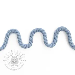 Bombažna vrvica 8 mm light blue