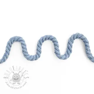 Bombažna vrvica 8 mm light blue