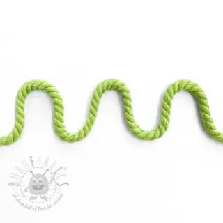 Bombažna vrvica 8 mm lime