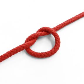 Bombažna vrvica 5 mm red