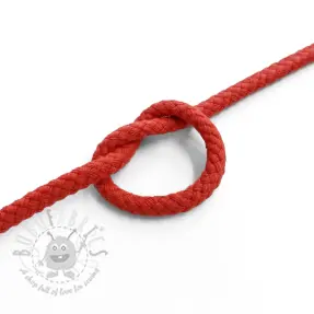 Bombažna vrvica 5 mm red
