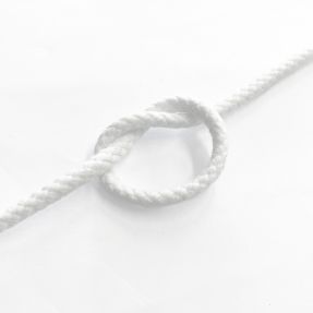 Bombažna vrvica 5 mm white
