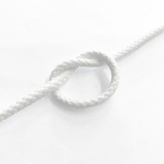 Bombažna vrvica 5 mm white