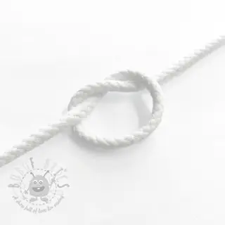 Bombažna vrvica 5 mm white