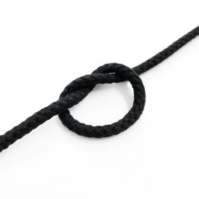 Bombažna vrvica 5 mm black