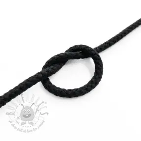 Bombažna vrvica 5 mm black