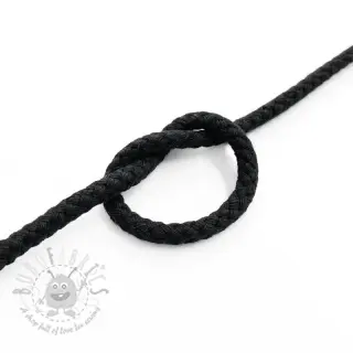 Bombažna vrvica 5 mm black
