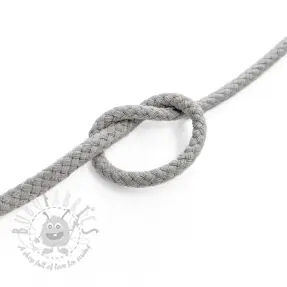 Bombažna vrvica 5 mm light grey