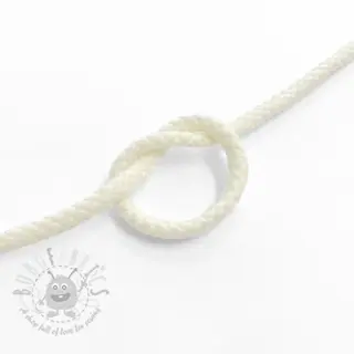 Bombažna vrvica 5 mm off white