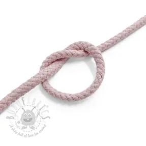 Bombažna vrvica 5 mm old pink