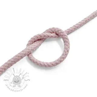 Bombažna vrvica 5 mm old pink
