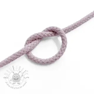 Bombažna vrvica 5 mm washed pink