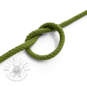 Bombažna vrvica 5 mm olive green