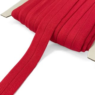 Poševna elastika mat 20 mm RIB red