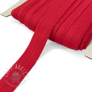 Poševna elastika mat 20 mm RIB red