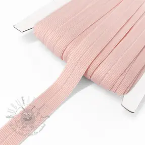 Poševna elastika mat 20 mm RIB pink