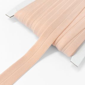 Poševna elastika mat 20 mm RIB salmon